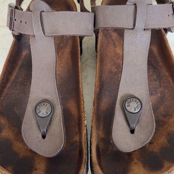 Birkenstock Birko-Flor Birkibuc Sandals - Stone Gray - Picture 9 of 14